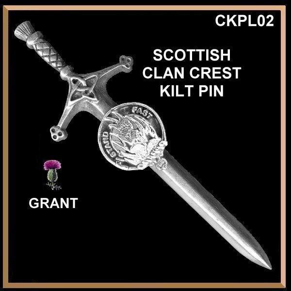 Grant Clan Crest Kilt Pin, Scottish Pin ~ CKP02