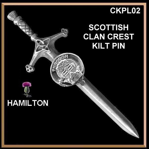 Hamilton Clan Crest Kilt Pin, Scottish Pin ~ CKP02
