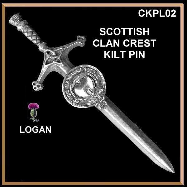 Logan Clan Crest Kilt Pin, Scottish Pin ~ CKP02