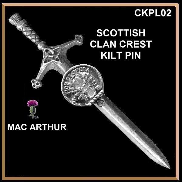 MacArthur Clan Crest Kilt Pin, Scottish Pin ~ CKP02