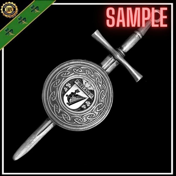 Davis Dirk Coat of Arms Shield Kilt Pin