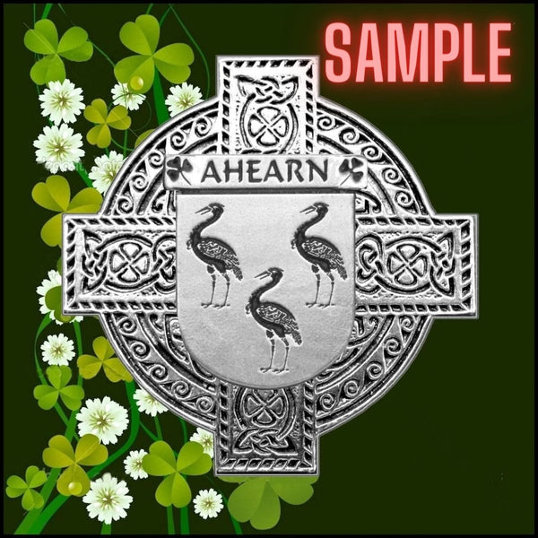 Sammons Irish Celtic Cross Badge 8 oz. Flask Green, Black or Stainless