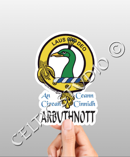 Arbuthnott Clan Crest Decal | Custom Scottish Heritage Car & Laptop Stickers