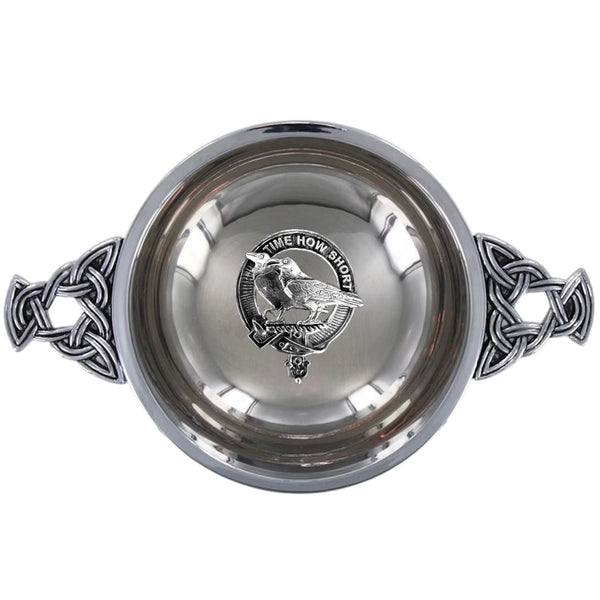 Clan Akins Scottish clan crest quaich