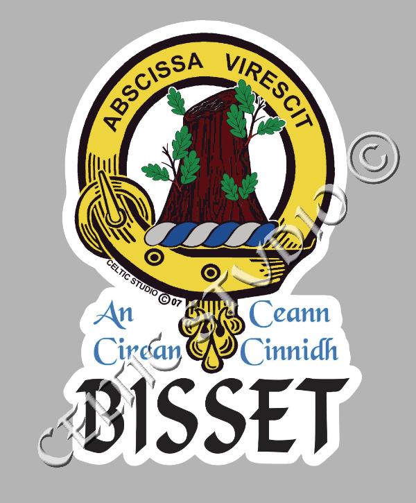 Bissett Scottish shops Clan Crest Badge Tankard