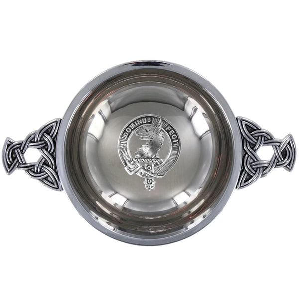 Clan Baird Scottish clan crest quaich