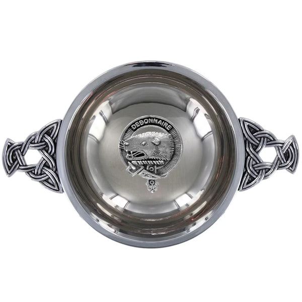 Clan Bethune Scottish clan crest quaich