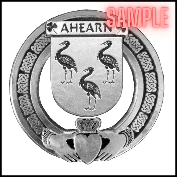 Davis Irish Claddagh Coat of Arms Badge