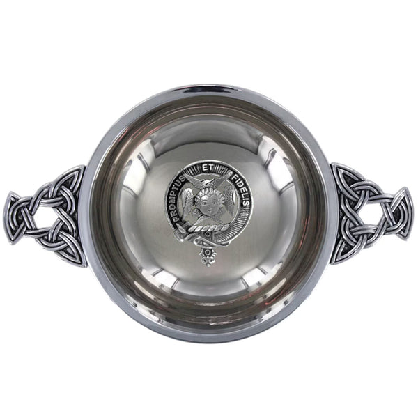 Clan Carruthers Scottish clan crest quaich