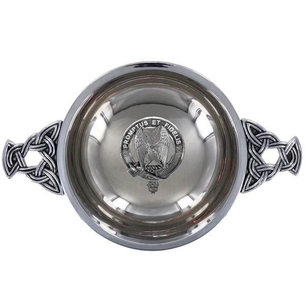 Clan Carruthers Society Scottish clan crest quaich