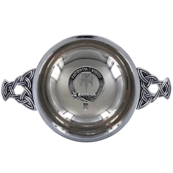 Clan Cheyne Scottish clan crest quaich
