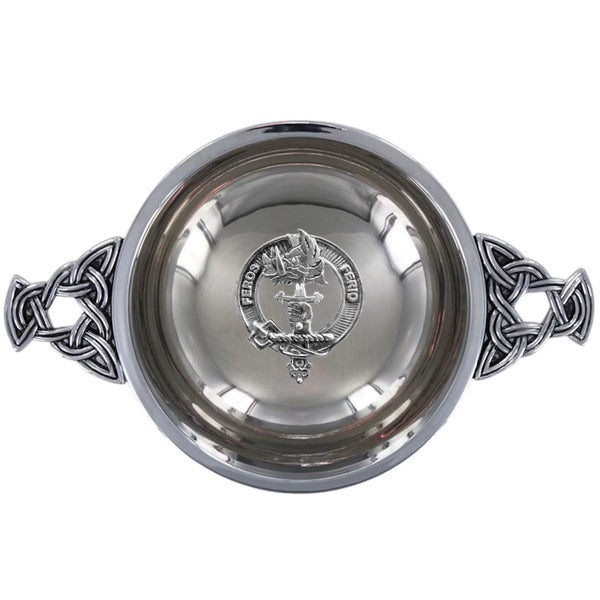 Clan Chisholm Scottish clan crest quaich