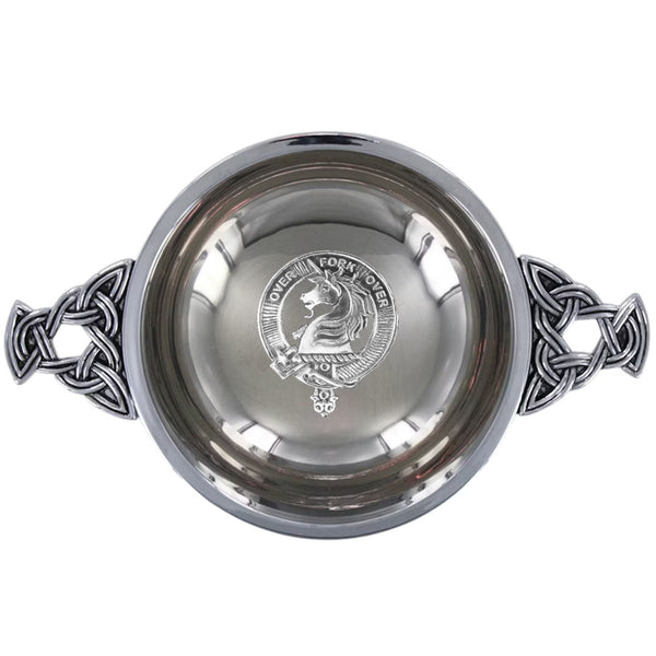 Clan Cunningham Scottish clan crest quaich
