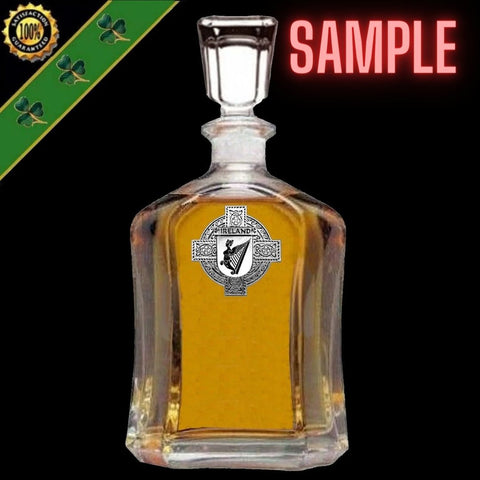 Sammons Irish Coat of Arms Badge Decanter