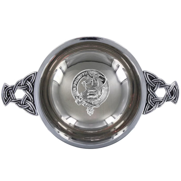Clan Dunbar Scottish clan crest quaich