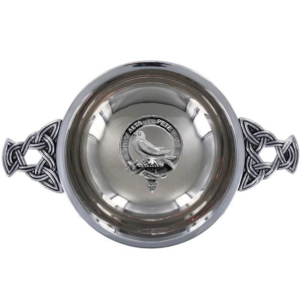 Clan Glen Scottish clan crest quaich