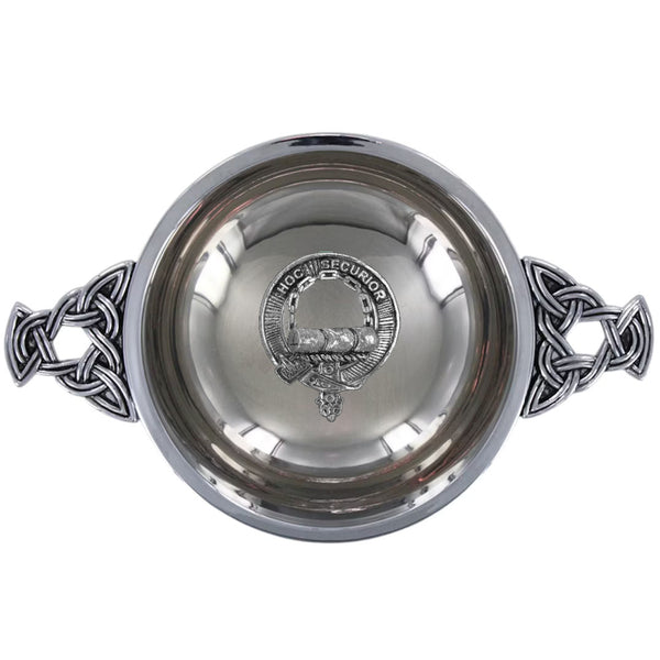 Clan Grierson Scottish clan crest quaich
