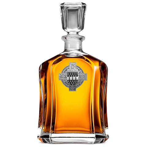Higgins Irish Dublin Coat of Arms Badge Decanter