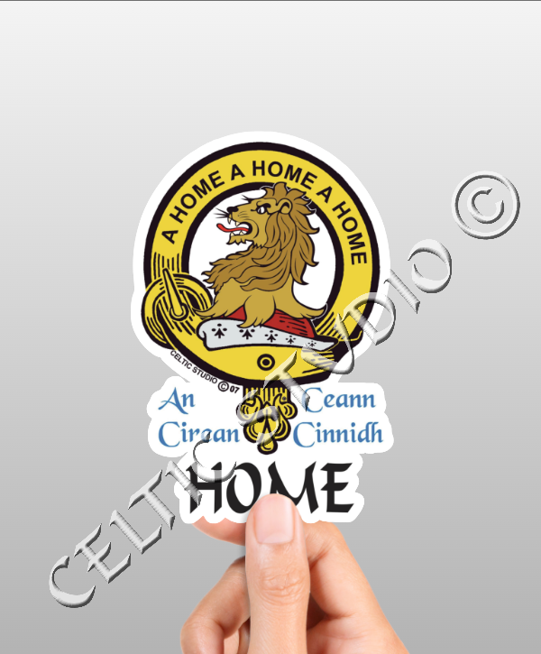 Home Clan Crest Decal | Custom Scottish Heritage Car & Laptop Stickers ...