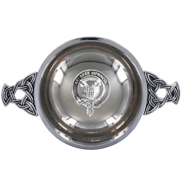 Clan Hope Scottish clan crest quaich