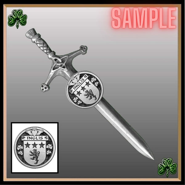 Davis Irish Coat of Arms Disk Kilt Pin