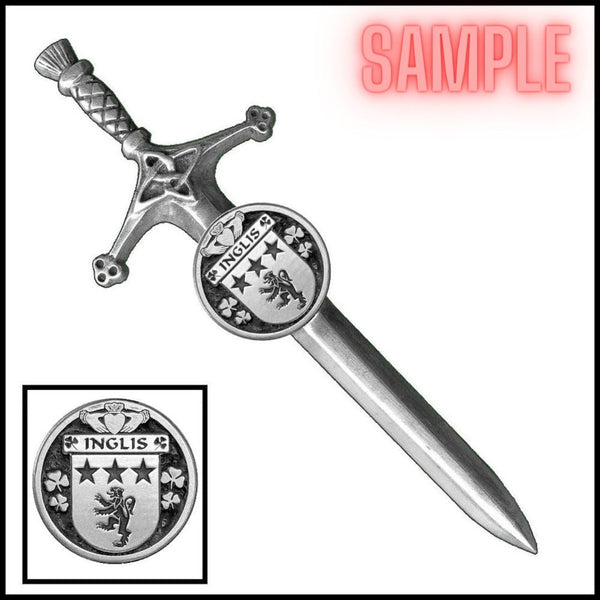 Walker Irish Coat of Arms Disk Kilt Pin