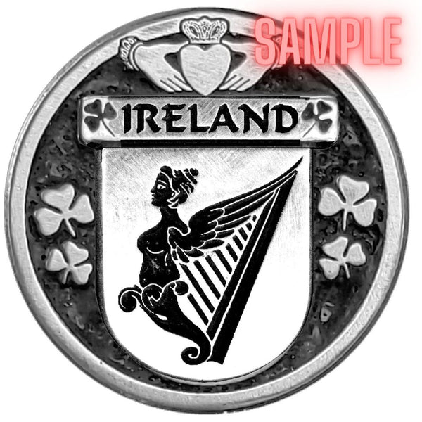 Williams Interlace Irish Disk Coat of Arms Sgian Dubh, Irish Knife ~ ISDCO