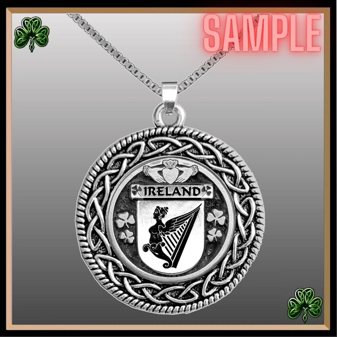 Williams Coat of Arms Celtic Interlace Disk Pendant