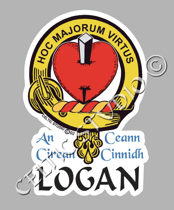 Logan Clan Crest Decal | Custom Scottish Heritage Car & Laptop Sticker ...
