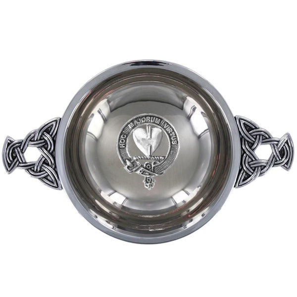 Clan Logan Scottish clan crest quaich