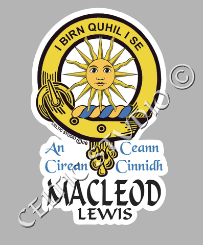 Macleod (Lewis) Clan Crest Decal | Custom Scottish Heritage Car & Laptop Stickers
