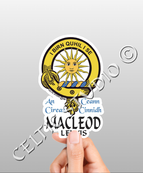 Macleod (Lewis) Clan Crest Decal | Custom Scottish Heritage Car & Laptop Stickers