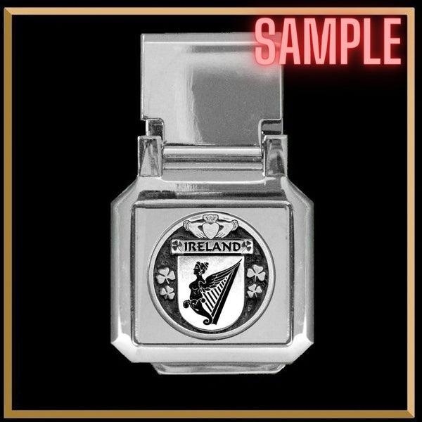Sammons Irish Coat of Arms Money Clip