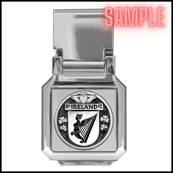Sammons Irish Coat of Arms Money Clip