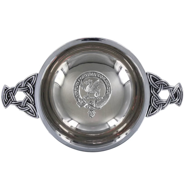 Clan Macbeth Scottish clan crest quaich