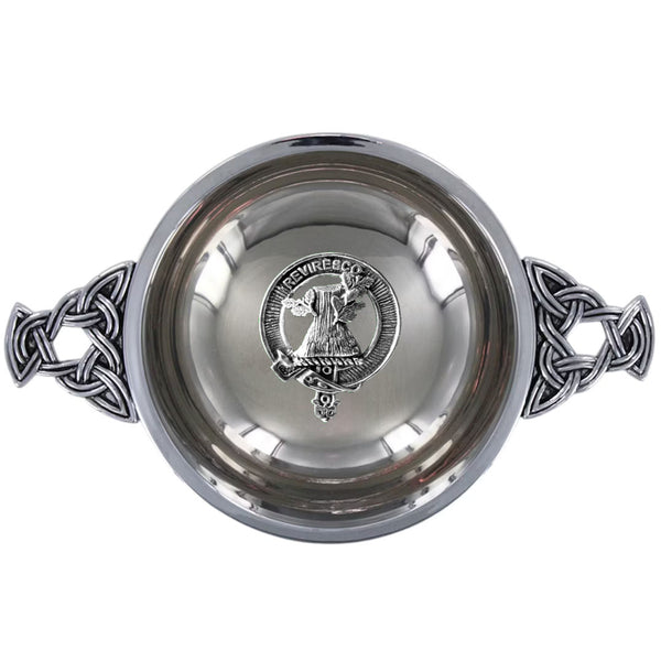 Clan Macewen Scottish clan crest quaich