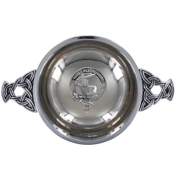 Clan Macfarlane Scottish clan crest quaich