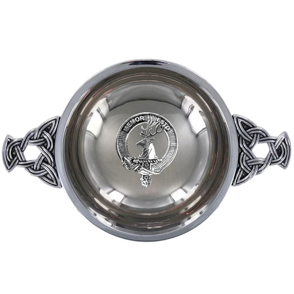 Clan Macphail Scottish clan crest quaich