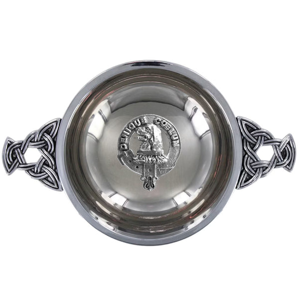 Clan Melville Scottish clan crest quaich