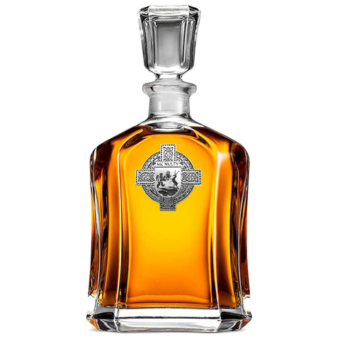 McNulty Irish Dublin Coat of Arms Badge Decanter