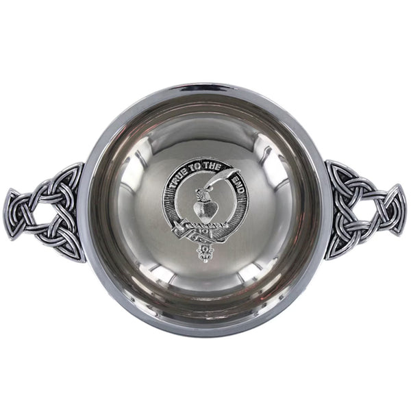 Clan Orr Scottish clan crest quaich