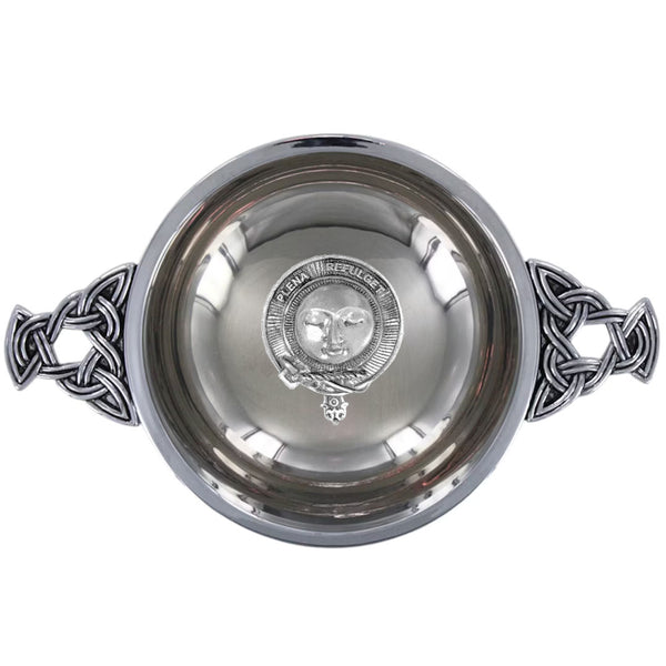 Clan Pitcairn Scottish clan crest quaich