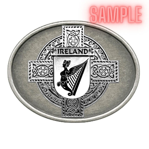 Walker Irish Coat of Arms Regular Buckle