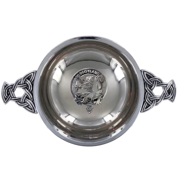 Clan Rampant Lion Scottish clan crest quaich