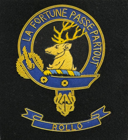 Rollo Scottish Clan Embroidered Crest