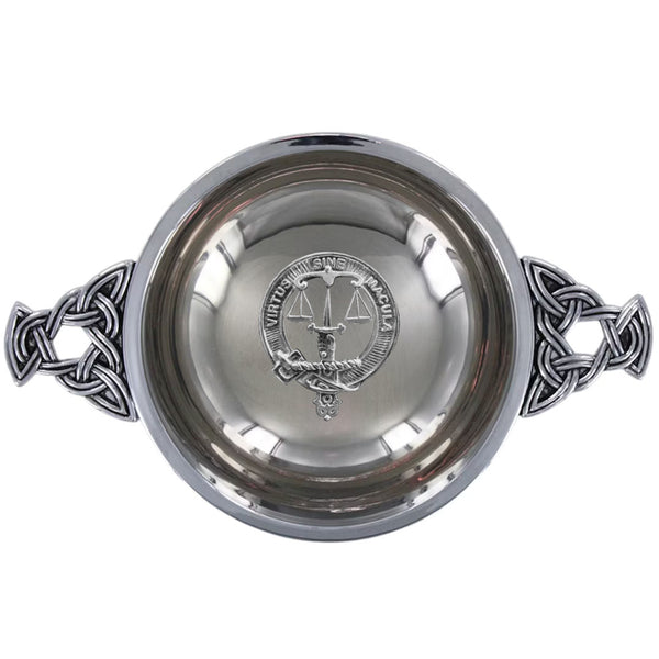 Clan Russell Scottish clan crest quaich