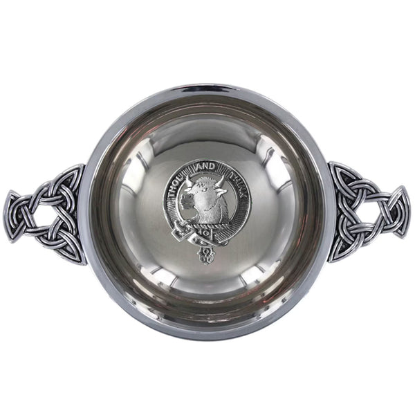 Clan Tweedie Scottish clan crest quaich