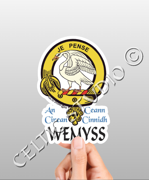 Wemyss Clan Crest Decal | Custom Scottish Heritage Car & Laptop Stickers