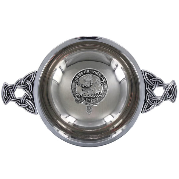 Clan Wilson Lion Scottish clan crest quaich
