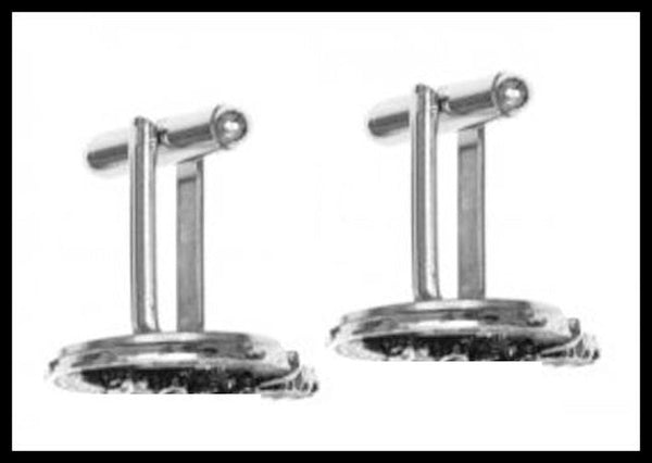 Murray 2 Irish Coat of Arms Disk Cufflinks